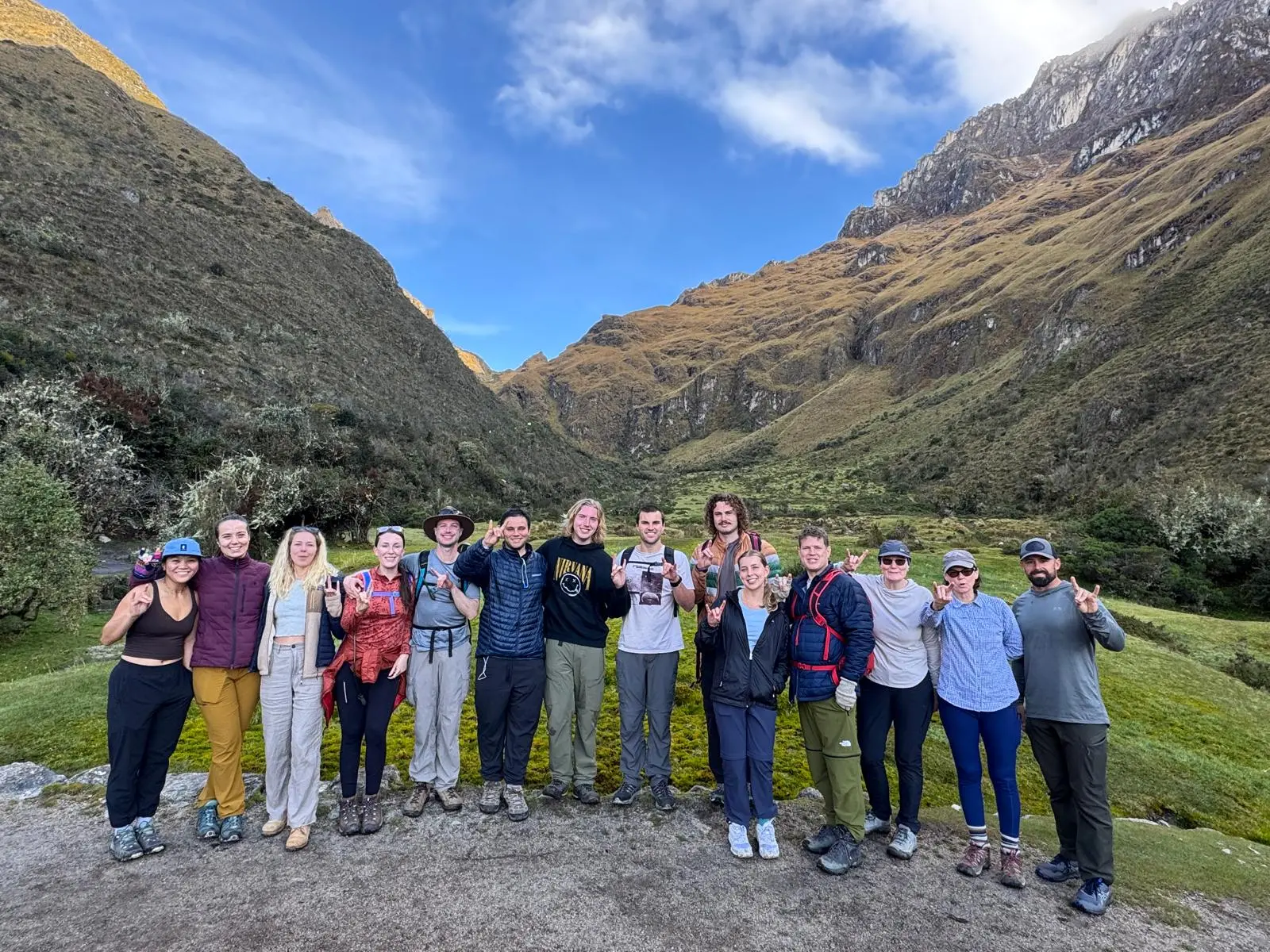 Our Group Tour Picture at Lulluchapampa.