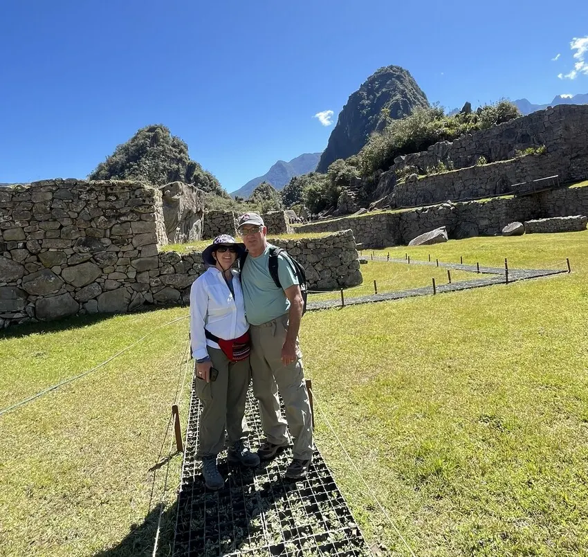 Our travelers beginning the panoramic Circuit 1 tour at Machu Picchu