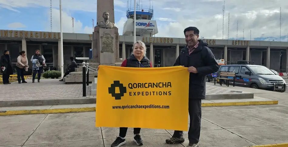 Warm welcome for our guests at Cusco Airport Peru