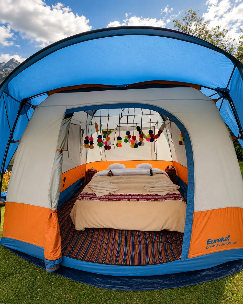 Luxury sleeping tent on the 4 Day Inca Trail to Machu Picchu