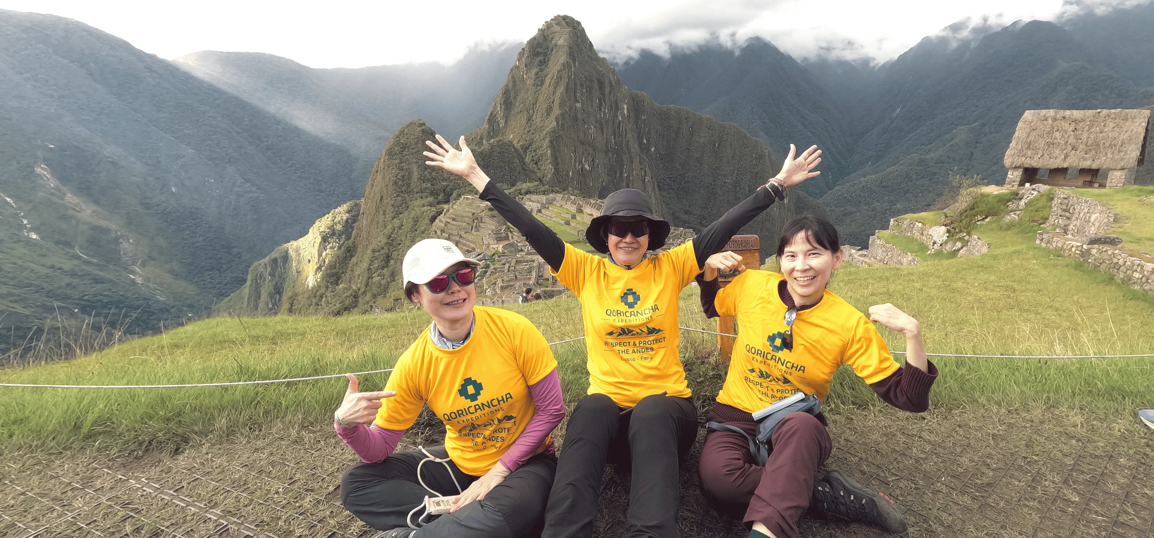Qoricancha Expeditions hikers enjoying the views at Machu Picchu Circuit 1